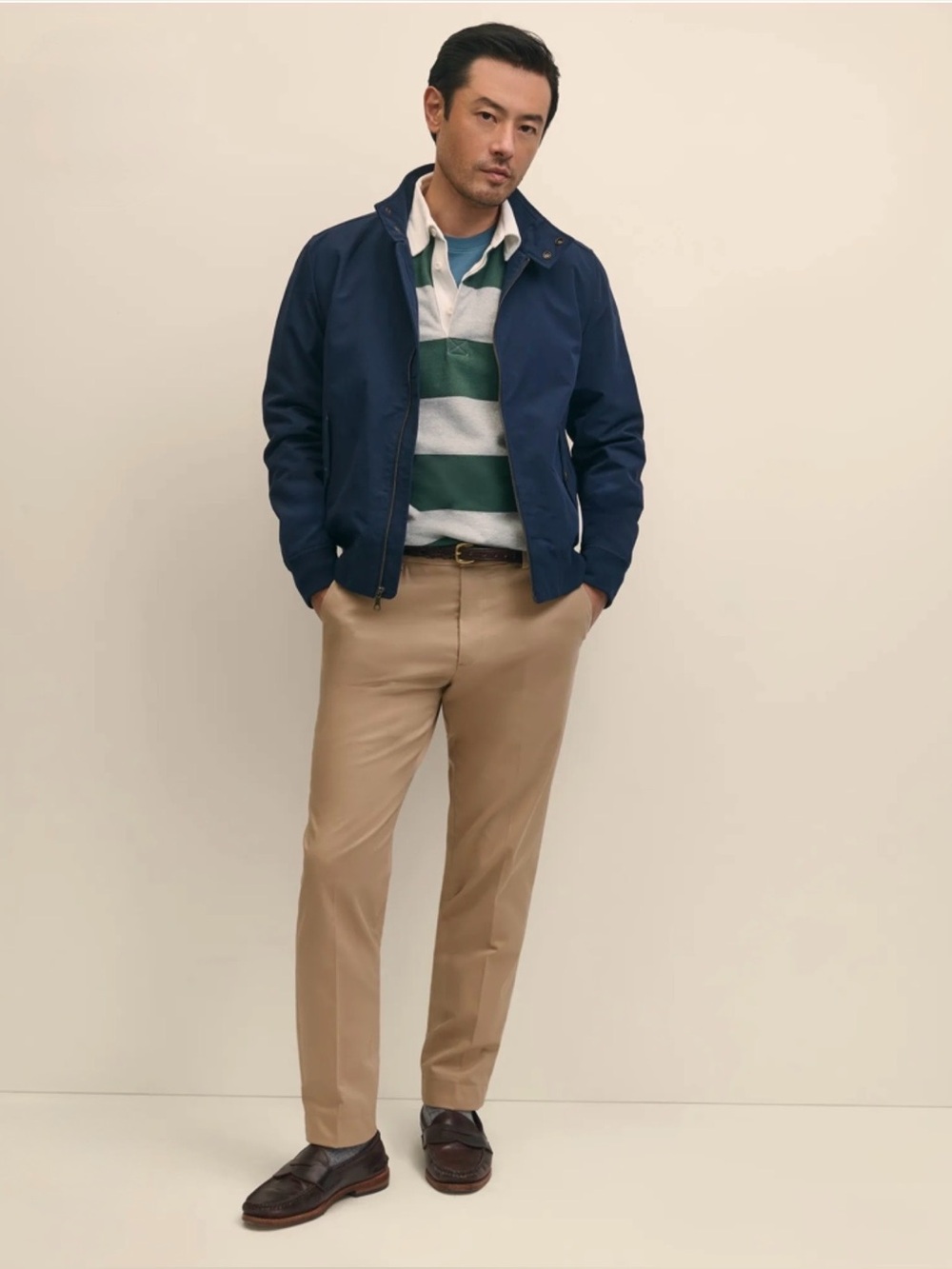 Brooks Brothers Slim Fit Supima Cotton Chinos (34” waist x 32” inseam) in Khaki
